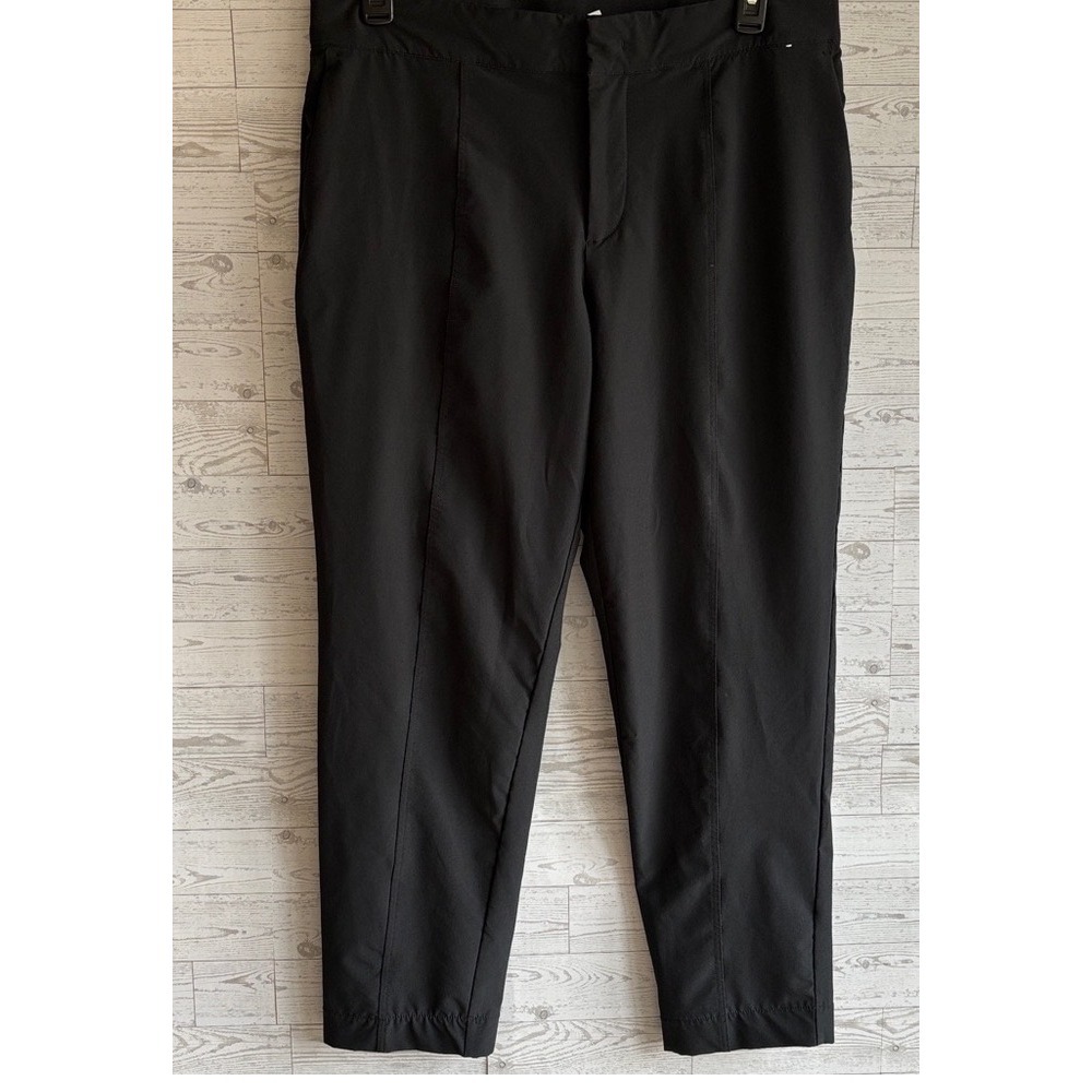 MONDETTA women's 14 High-Rise Lined Tailored Pants Black hiking office travel